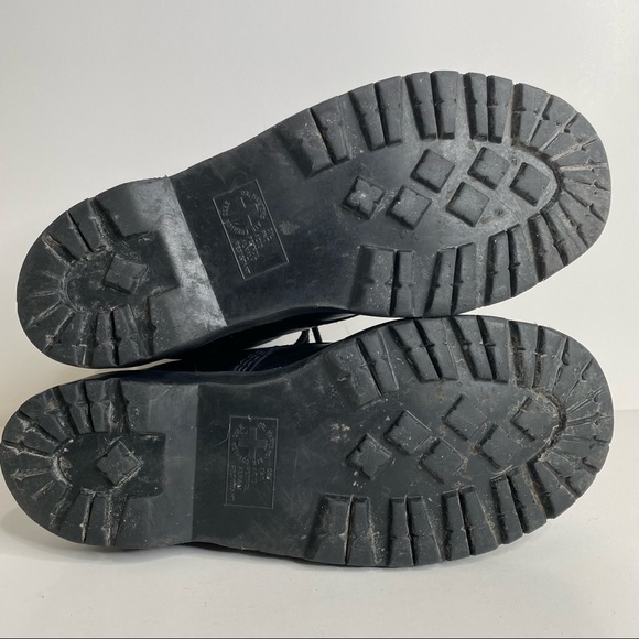 Dr Martens 10966 Steel Toe Cap Combat Boots Black Leather 10 Eye Lace Up Punk 11 - Picture 13 of 16